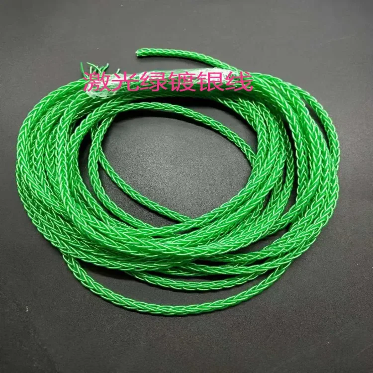 Promotion 152 core eight-strand braided wire 8 share single crystal copper silver plated wire 10meters