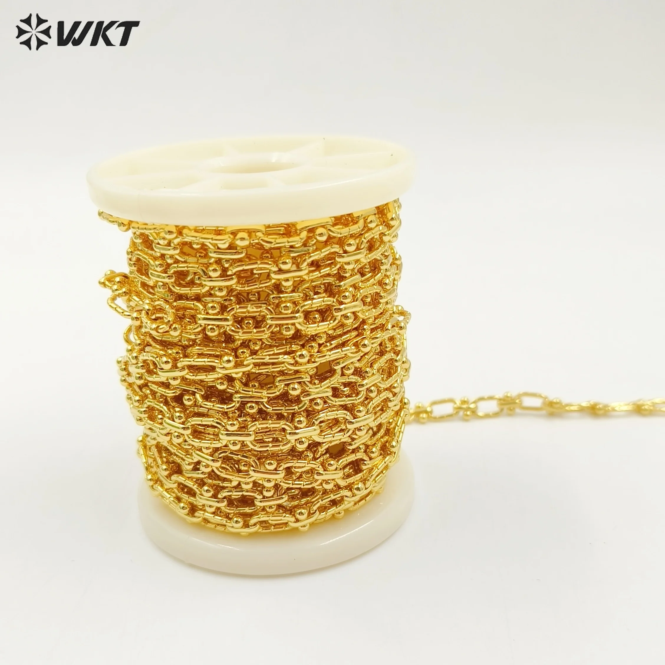 

WT-BC219 WKT 2024 Luxury Style 18K gold-plated chain Accessories Girl Jewelry Necklace Chain For Nice Jewelry Good Quality