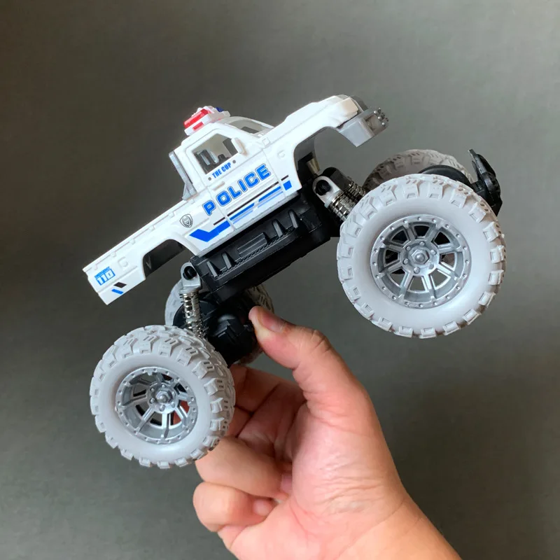 1: 36 plastic large wheel off-road rescue vehicle model,simulated children's toy gift,wholesale