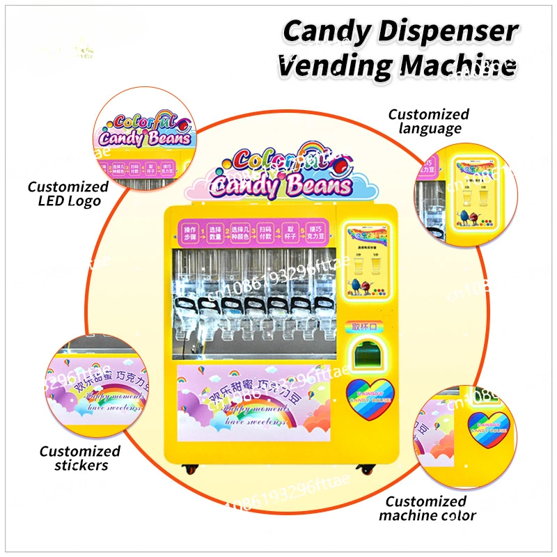 Chocolate Sugar Beans Vending MachineWholesaler Automatic Ca