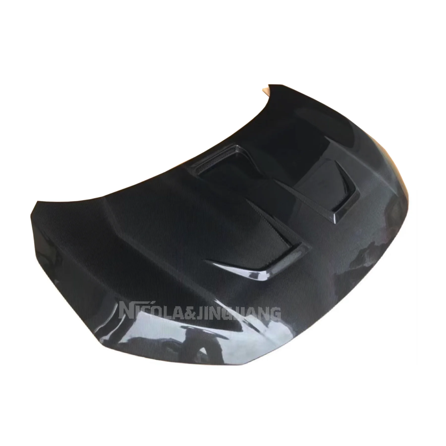Customizable Perforated Carbon Fiber Engine Cover for for Tenth Generation Bolt-On Installation Includes New