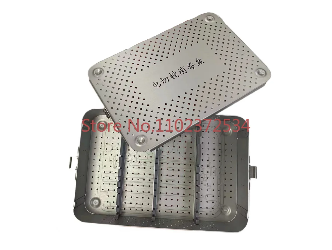 Sterilization box of electrosurgical lens medical aluminum alloy high-temperature and high-pressure surgical instruments