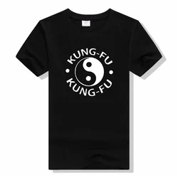 New Shaolin Kung Fu Martial Arts Training T Shirt KUNG FU YING YANG Modern Cartoon t shirt fashion Short sleeved t shirt