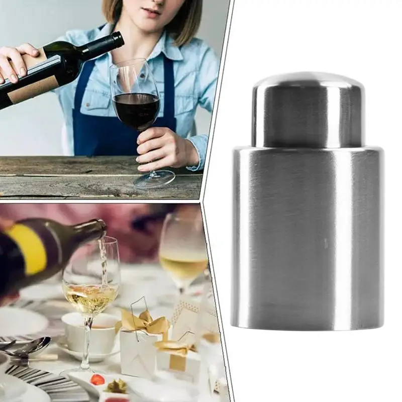 Real Vacuum Wine Stoppers Wine Bottle Corks Reusable Vacuum Seal Food Grade Airtight Seal Wine Preserver Vacuum Pump Corks For