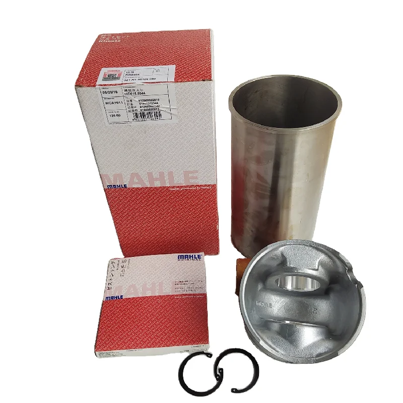 WEICHAI Diesel Engine MAHLE  WD615 Piston 6126000300 Cylinder Liner Kits For Excavator Spare Parts Repair Set