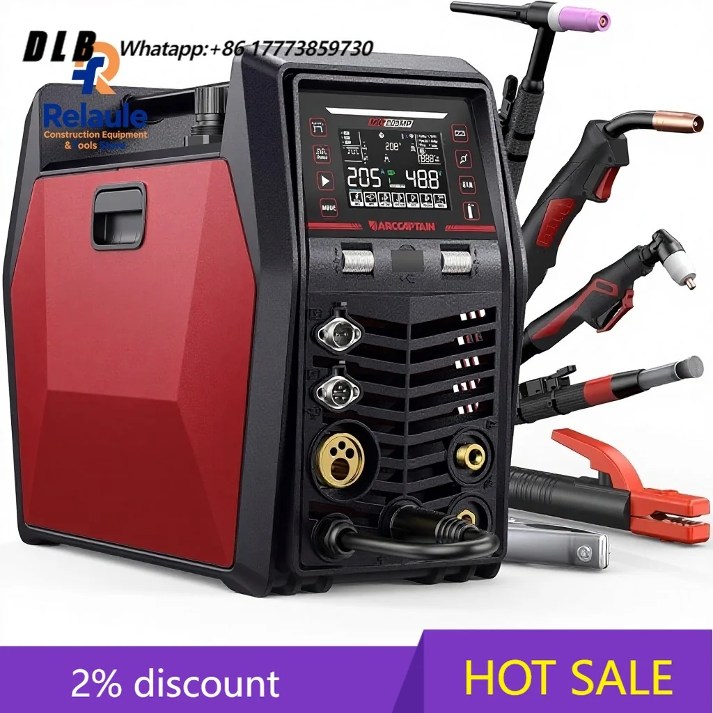 MIG205MP Multiprocess Welder IControl APP Portable MIG Welding Machine Spool G-un