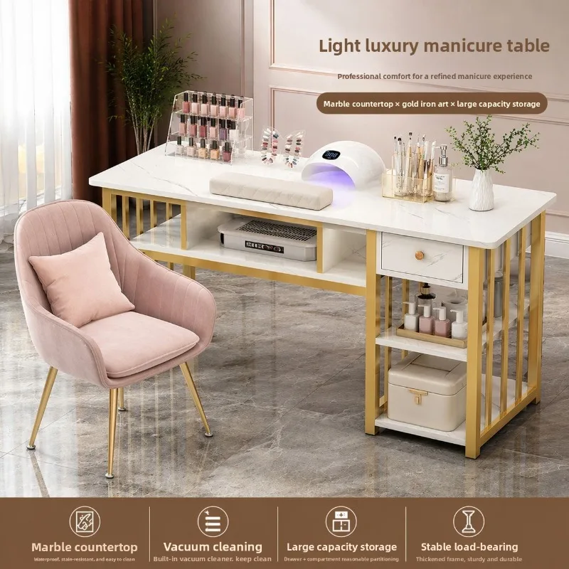 Fashionable Influencer Style Manicure Table Economical Price Nail Salon Japanese Style Single Double Nail Table Manicure Table