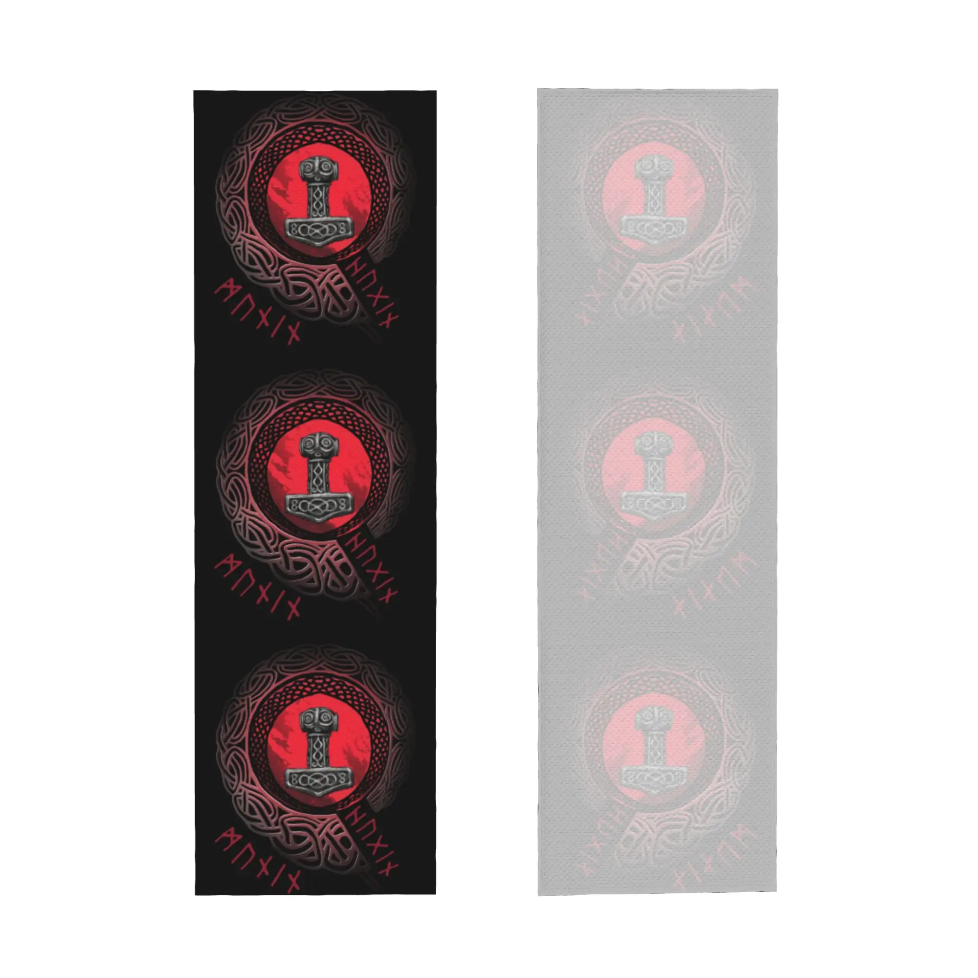 Viking Runes Thor Mjolnir Cold Exercise Towel  Norse Valhalla Odin Super Soft Breathable Instant Cooling Towel Yoga Towels