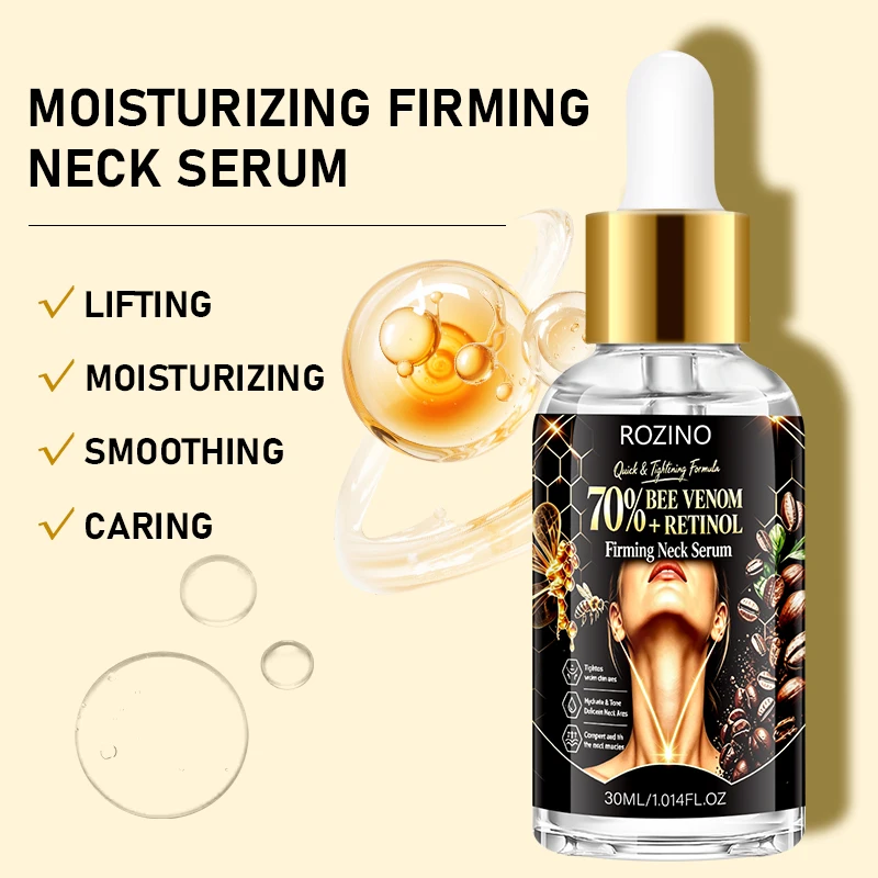 30Ml/60Ml/90Ml Moisturizing and Firming Neck Cream Essence, Deeply Hydrating and Moisturizing, Tightens Facial and Neck Skin, Maximum Efficacy Concentration - 98% for Smoothing Skin, Saying Goodbye to Dryness, Dullness, and Sagging, Suitable for Face, Neck, and for Use All over the Body