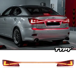 Car Light LED Through Taillight Assembly For Lexus IS IS250 IS350 ISF IS300 IS220d 2006-2012 One-piece Rear Tail Lamps