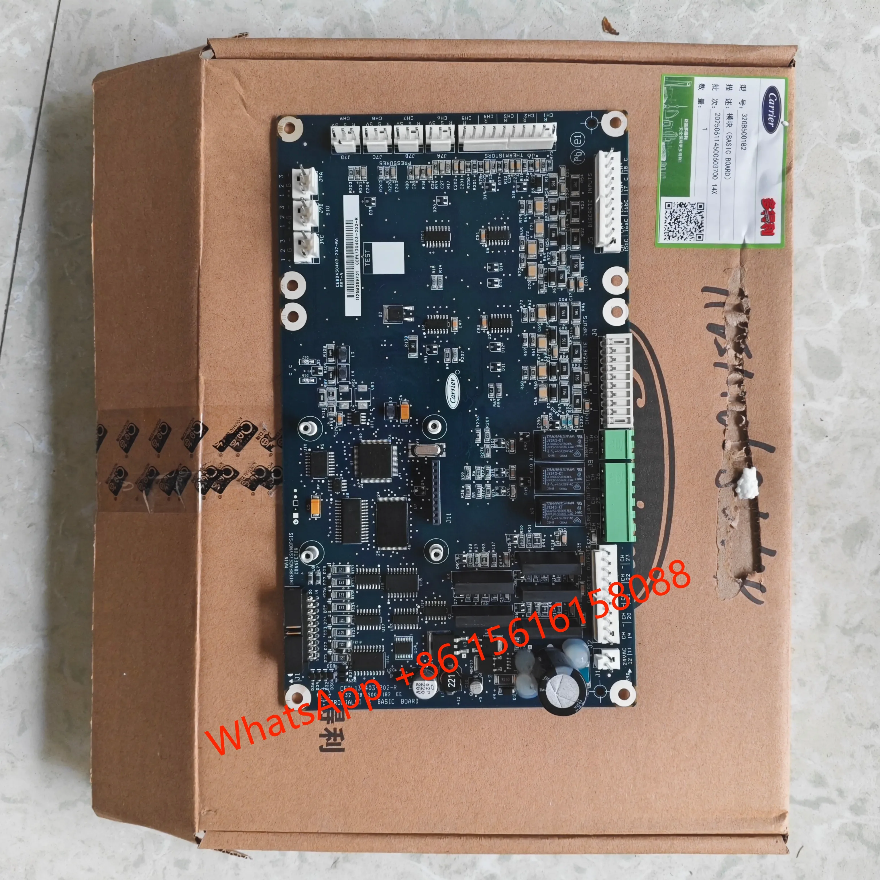 

New for Carrier 30HXCHXY Central Air Conditioning Control Board 32GB500182EE, code CEPL130403-102