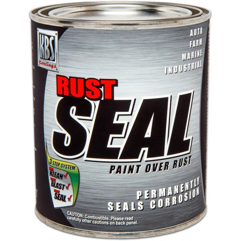 4401 Gloss Black RustSeal - 1 Quart, Covers 50 sq ft, Proven Rust Prevention