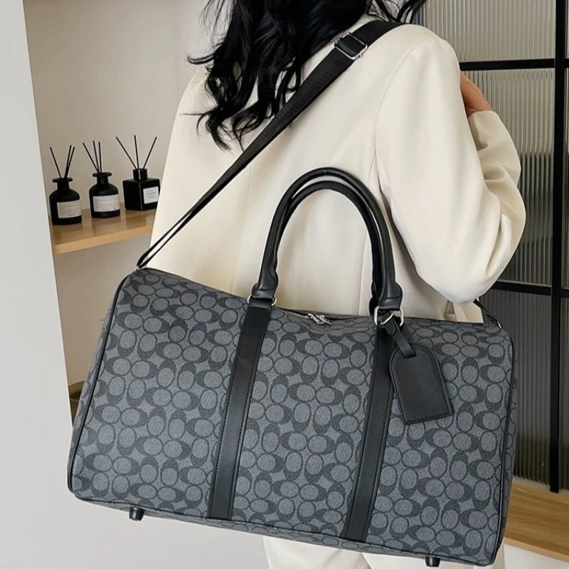 

Женская сумка для путешествий и поездок на работу, сумка через плечо с регулируемым ремешком, ретро-принт, портативная и стильная