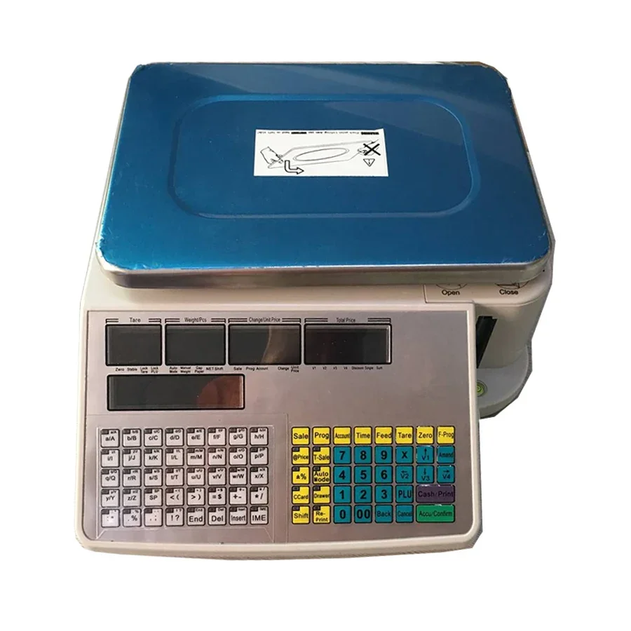 Supermarket electronic scale with label printer Barcode Printing Scales electronic scale