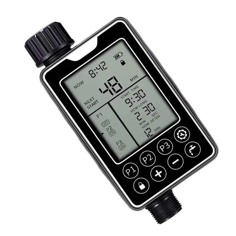 

ABVA-Touch Screen Automatic Watering Timer, Intelligent Outdoor Waterproof Device With Large Display