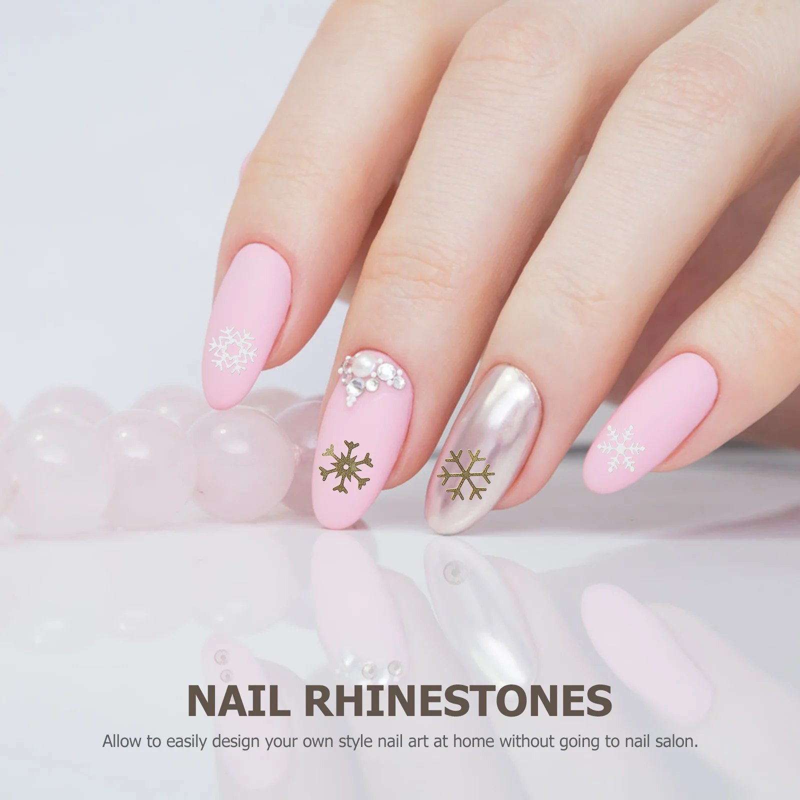 

3 Boxes Christmas Snowflake Nail Glitter Sequins Nail Art Decoration DIY Nails Crafts Manicure Decoration DIY Manicure Ornament