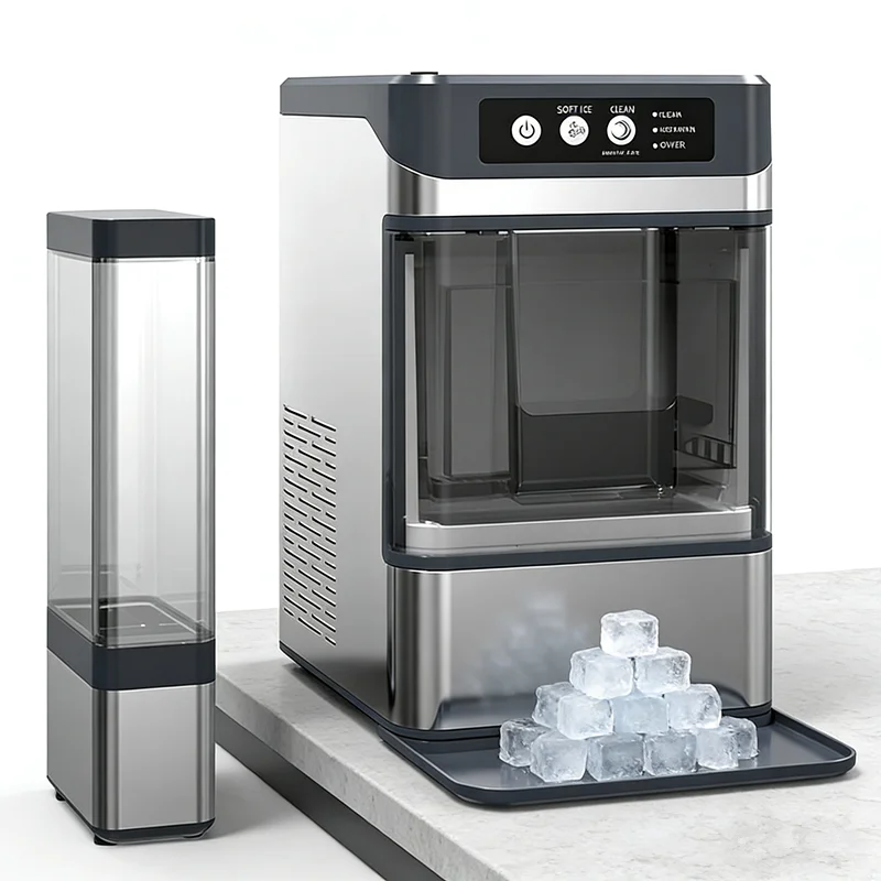 4L Smart Ice Cream Maker, LED Display 145W, Auto Filling Self Cleaning Portable Dessert Equipment for Home RV