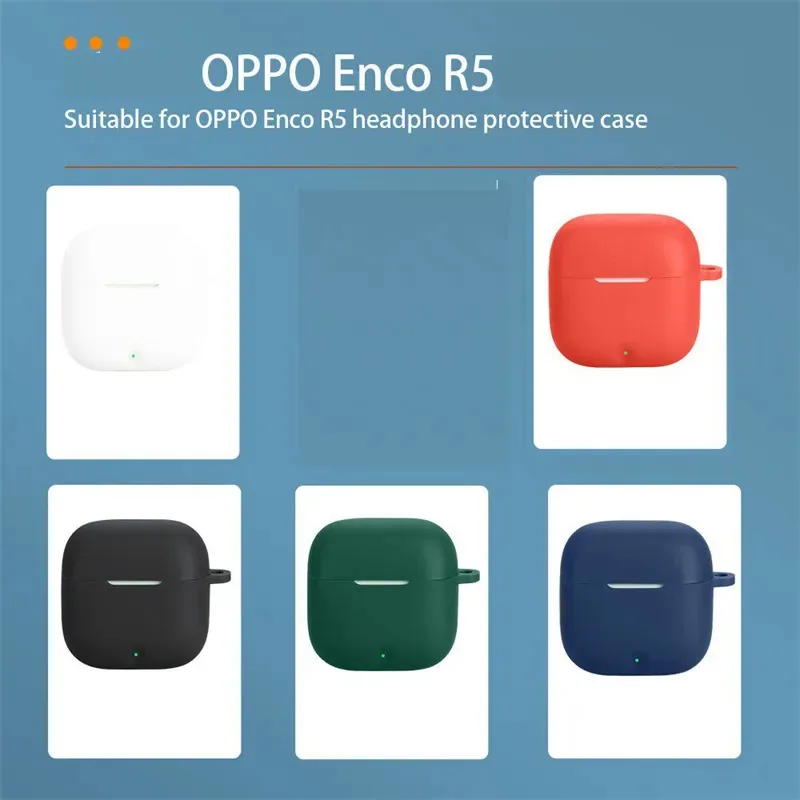 Skinlee Case For OPPO Enco R5 Original Soft Liquid Silicone Shockproof Cover For OPPO Enco R5 Skin Shell