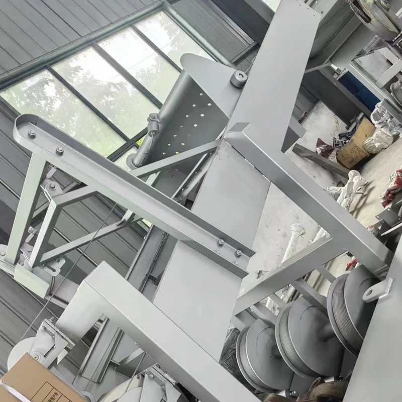 Wire rope traction decontamination machine