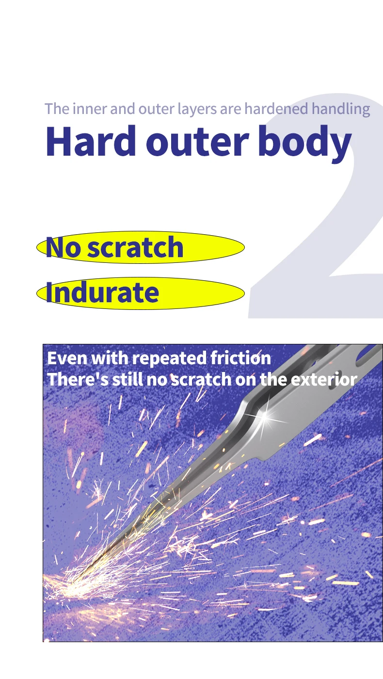 MECHANIC KA-14 High Hardness Anti-Magnetic 0.01mm special tip Tweezers For Phone Repair Fly Wire BGA Clamping precise Tools