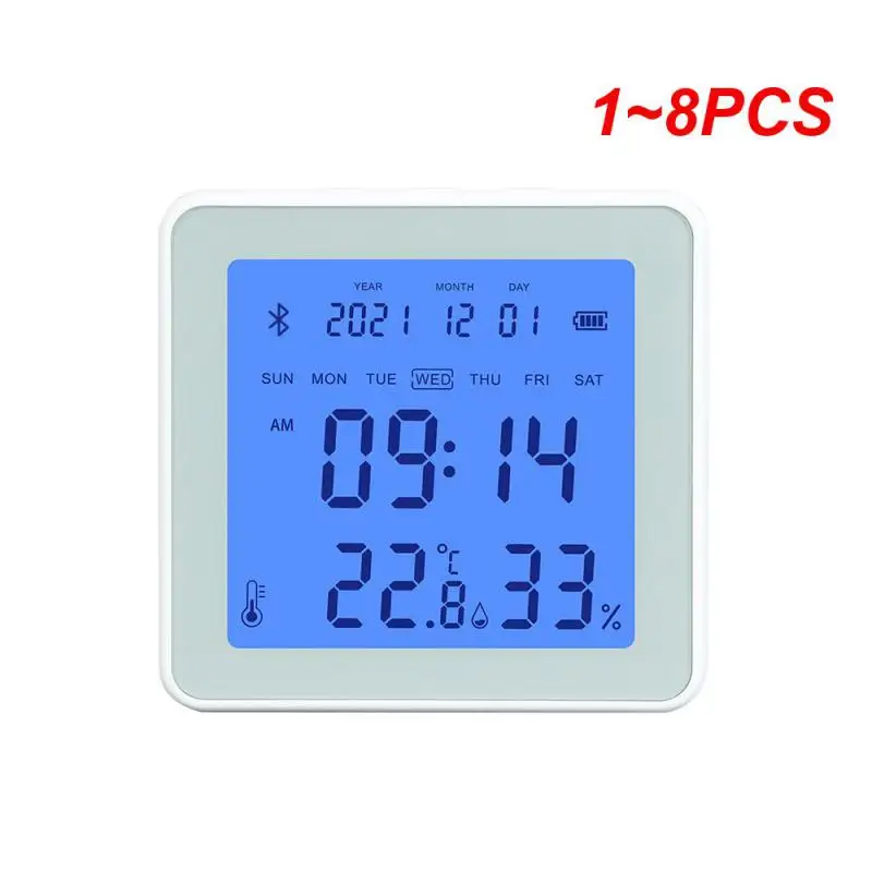 

1~8PCS Digital Thermometer Real-time Detection Mobile Phone Monitoring Tuya Low Power Smart Home Indoor Hygrometer