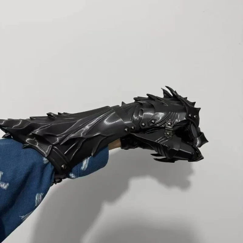 3D Printed Mechanical Hand Model, with Dark-themed Decoration.