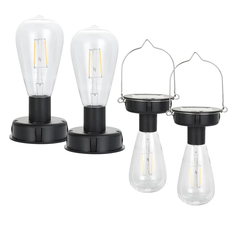 

B08B-4 Pack Replacement Solar Light Tops Solar Lantern Accessories For DIY Outdoor Lanterns Waterproof Solar Replacement Top