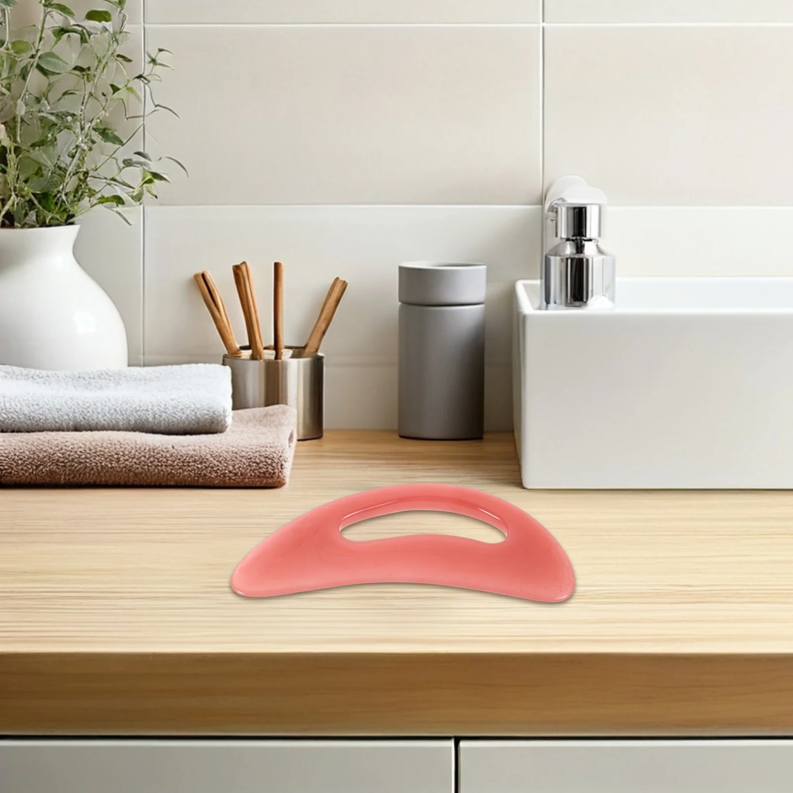 Strumento per raschiare il massaggio Gua Sha in resina grande per collo, vita, schiena, viso, gamba, terapia di rilassamento muscolare, massaggiatore da viaggio