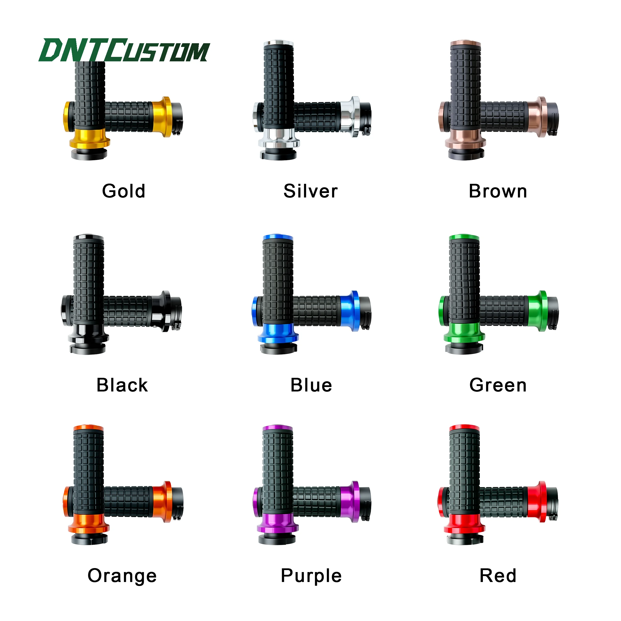 DNTCSTOM CNC Performance Bagger MX Style Silicone Rubber Grips Alloy /Throttle By Cable for Dyna Electra Glide Low Rider Softail