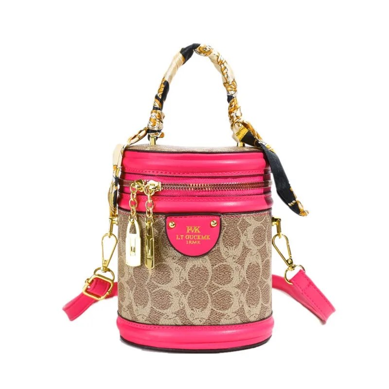 

Popular Retro Rice Bucket Beautiful Bag Women's New High-value Foreign Versatile Bucket Bag Portable Shoulder Messenger Bag