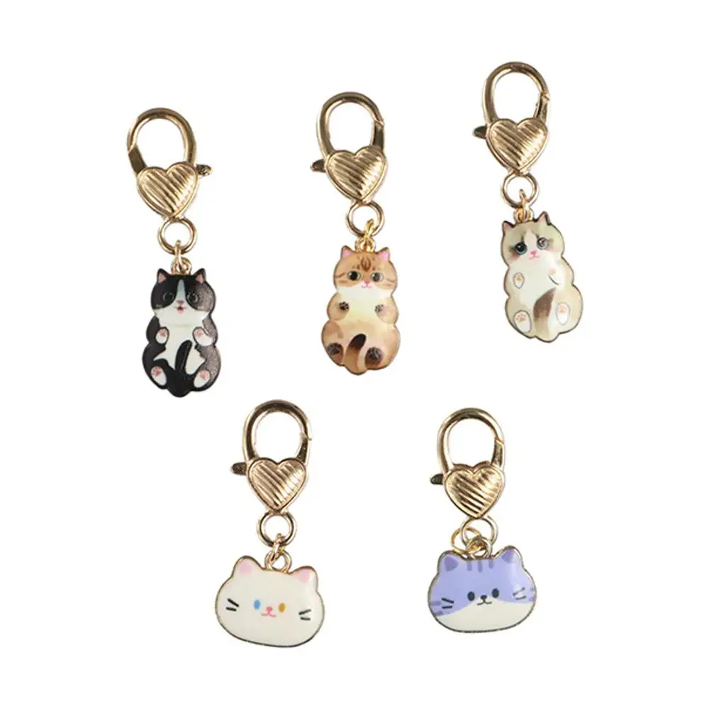 Cat Head Keyring Handbag Earphone Case DIY Jewelry Backpack Charms Cat Key Holder Cat/Rabbit Shape Jewelry Accessories