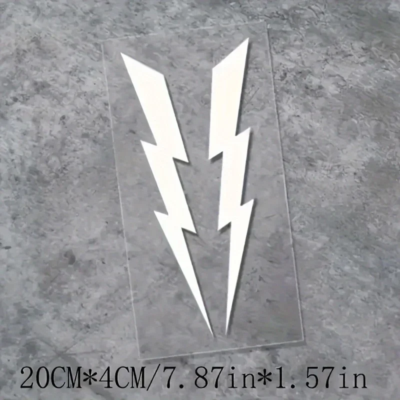 Lightning arrow-shaped sticker - High-gloss surface, easy-to-apply self-adhesive label, suitable for motorcycles, cars, helmets