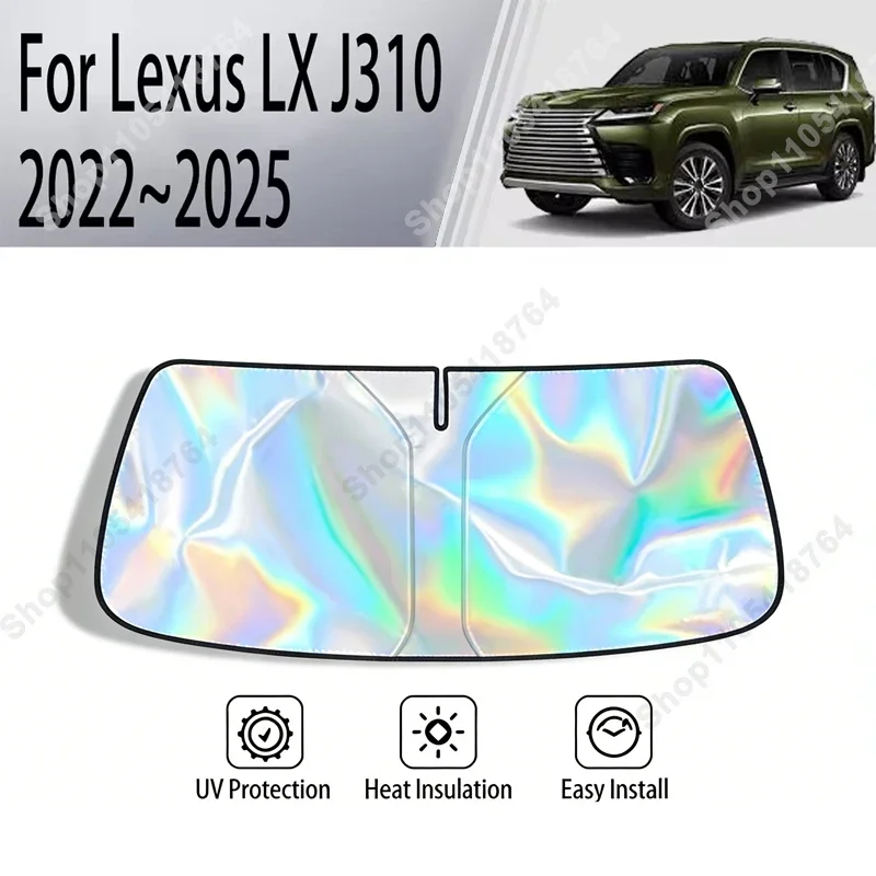 

For Lexus LX J310 2022-2025 Sunshade Cover Car Windshield SunShades Sun UV Protector Cover Car Front Windscreen Cover