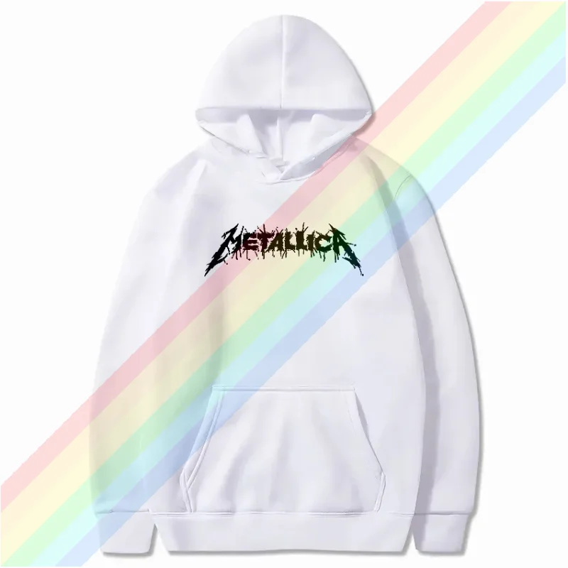 

2024 Hot Sale Four Seasons Men's Hoodies New Heavy Metal Band LOGO Pattern All-match Women's Sweatshirt Multicolor M-5XL