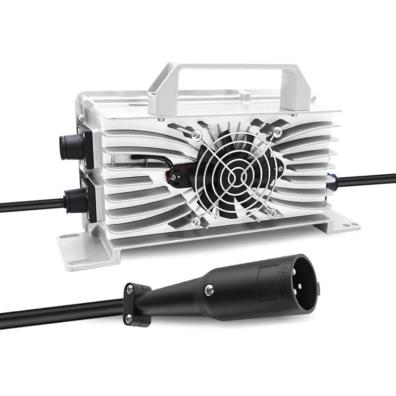 

48 Volt 15 AMP Golf Cart Battery Charger 3 Pin Round Plug For Club Car Golf Cart