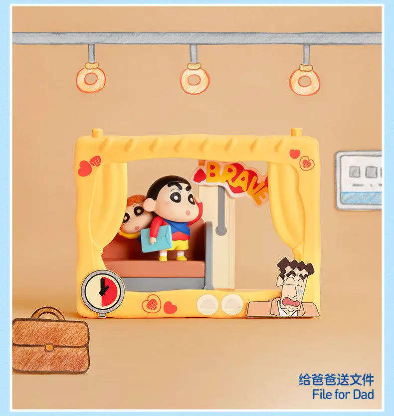 Original POPMART Crayon Shinchan Kindliche Theater-Serie Blindbox Niedliche Anime-Figur Süße Puppe Heimdekoration Sammlerstück Geschenk – Detail 12