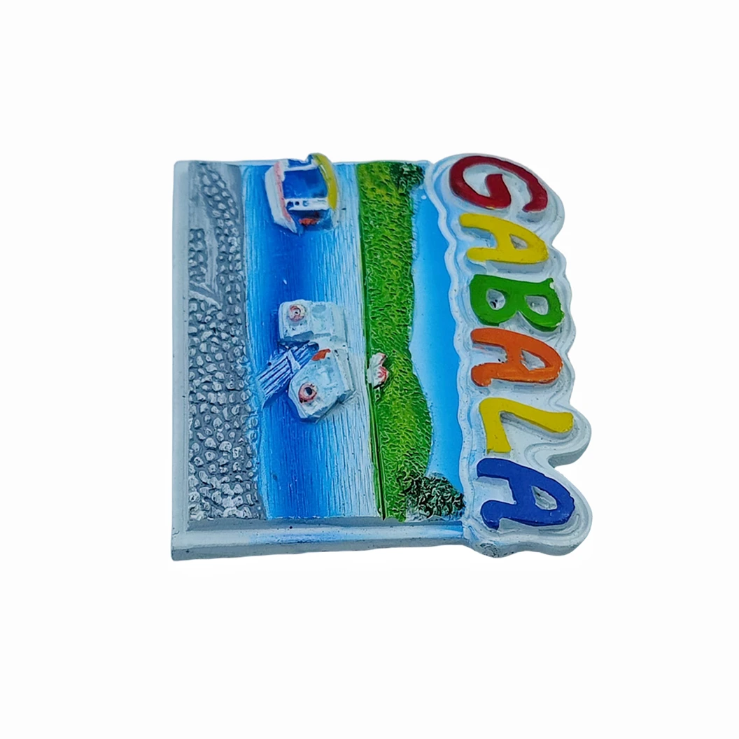 Gabala Azerbaijan 3D Fridge Magnet Souvenir Gift,Resin Handmade Refrigerator Magnet Home & Kitchen Decoration Collection