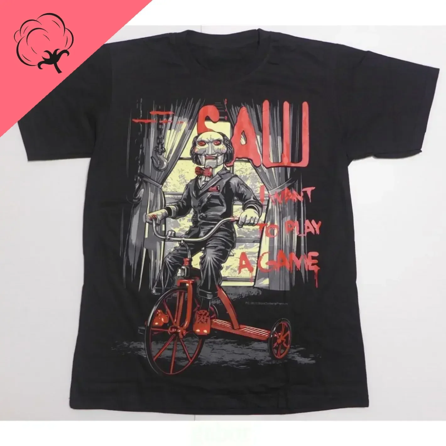 NEW SAW Killer I want to play a game Thriller horror movie Short-sleeved T-shirt for women