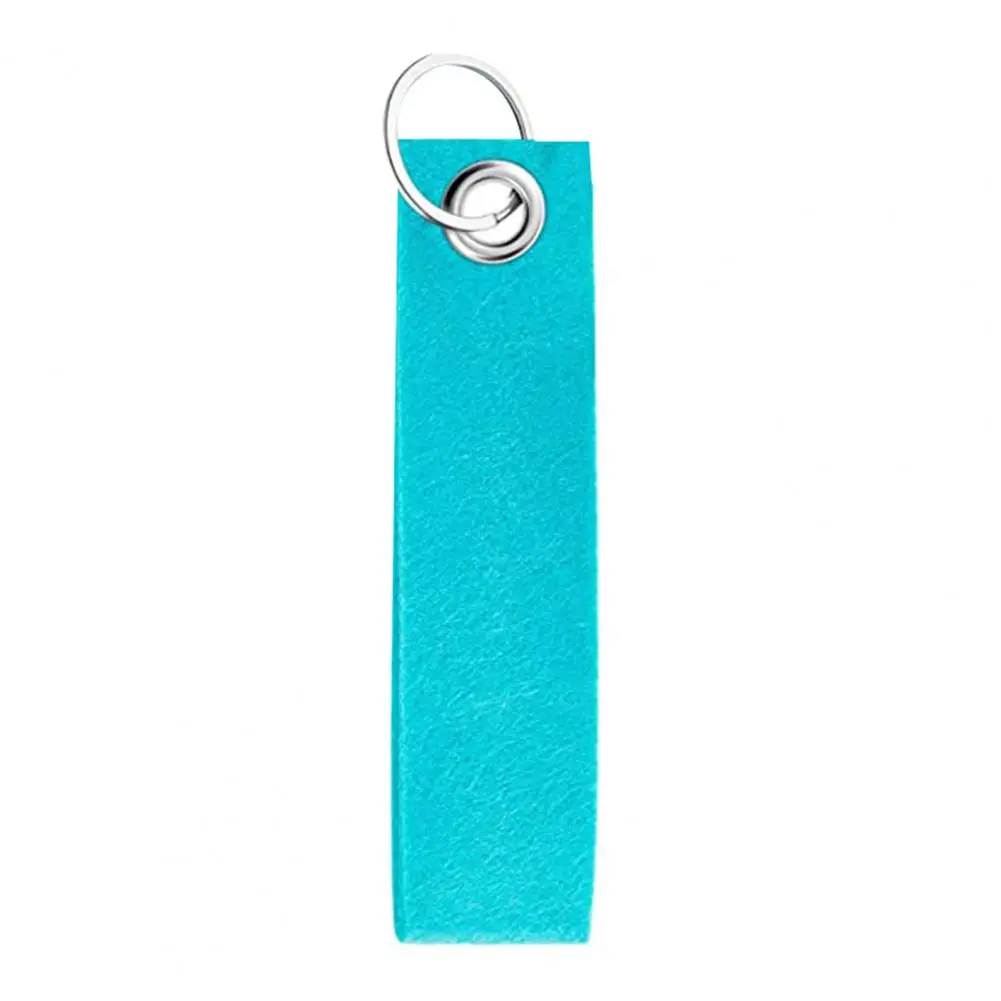 Diy Craft Key Rings 20pcs Felt Key Rings with Blank Tags Stainless Steel Key Fobs for Diy Crafting Customizable for Backpacks