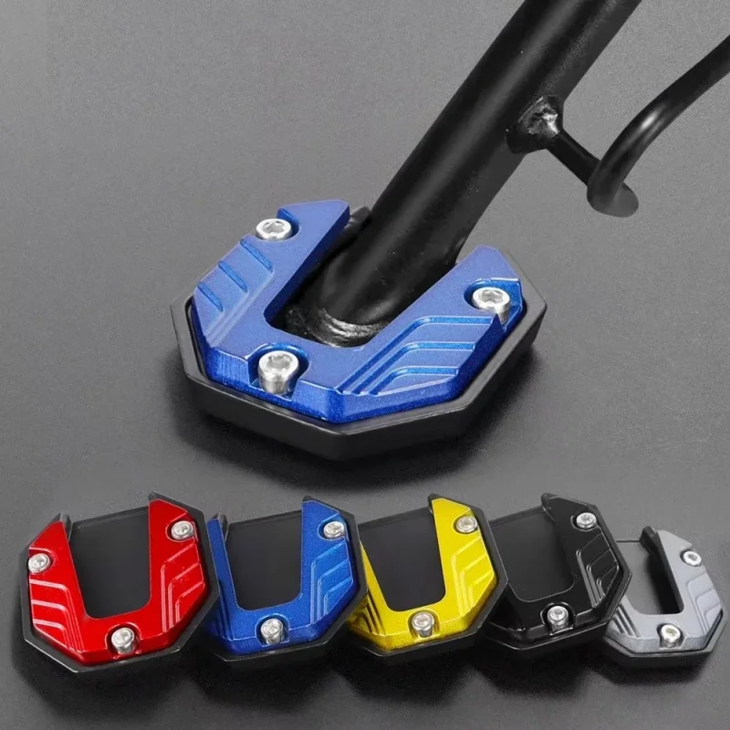 1/2/3PCS Aluminum Alloy Motorcycle Bike Kickstand Extender Foot Side Stand Extension Foot Pad Support Plate