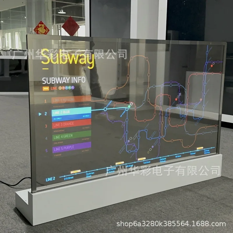 55-Inch OLED transparent screen Touch interactive all-in-one machine Transparent OLED display
