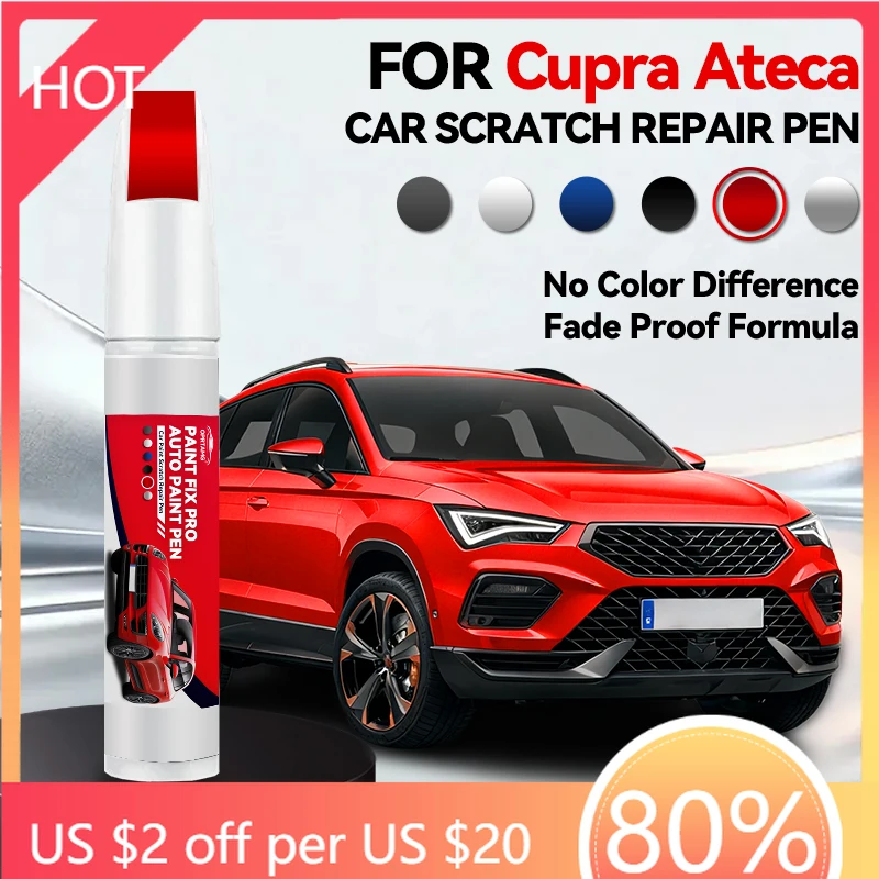 

Vehicle Dedicated Exclusive Car Paint Repair Pen For 2018-2023 CUPRA Ateca Paint Scratch Repair Accessories Bila White Brilliant