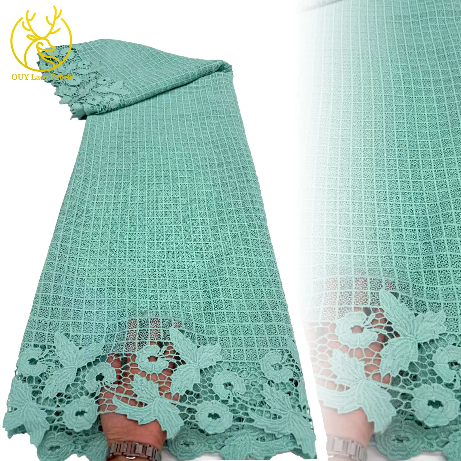 

African Swiss Lace Embroidery Lace Fabric 2025 High Quality French Nigerian Rope Embroidery For Women Wedding Party Dresses
