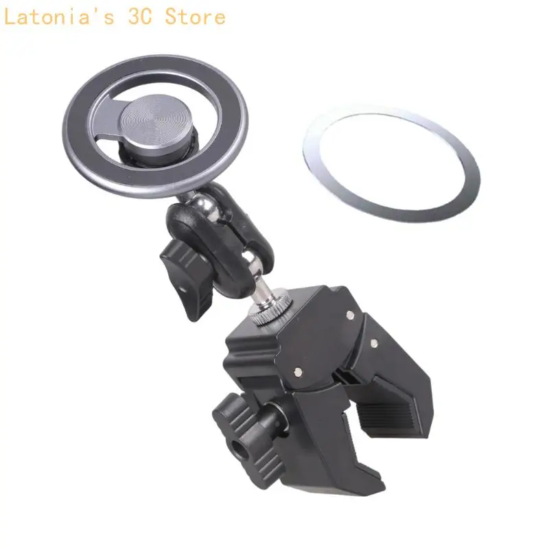 Verstellbarer magnetischer Telefonständer für Lenker-Fitnessgeräte und Kinderwagen X3UB – Detail 7