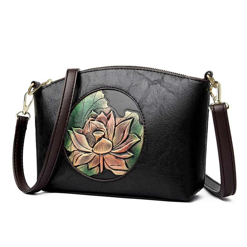 

Light Luxury Women's Shoulder Bag PU Fabric with Water-Resistant Finish Stylish Design with Chinese-Inspired Print Crossbody Bag