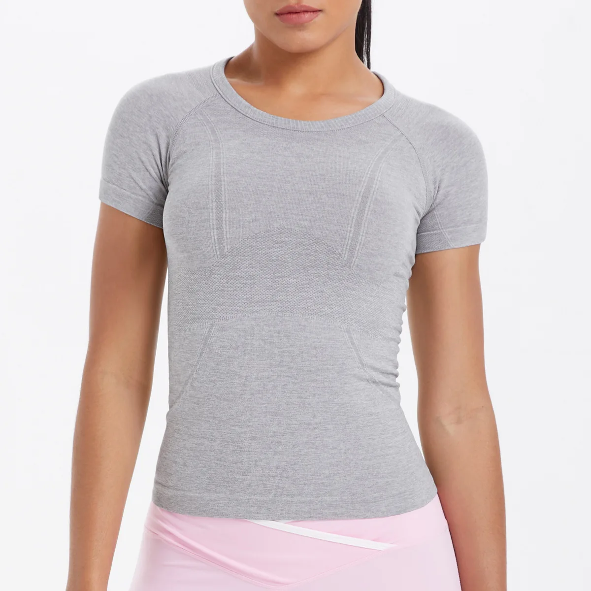 Damen Kurzarm Fitness Sport T-Shirts FaYoga Shirts Damen Top Schnelltrocknende Laufoberteile Tights 2026