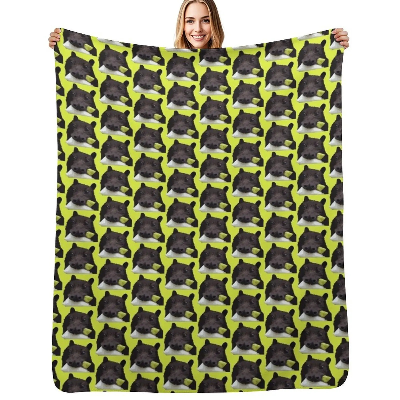 Batzilla- Margo's Pear Face Throw Blanket Thermals For Travel Luxury Decorative Beds For Baby Blankets #1
