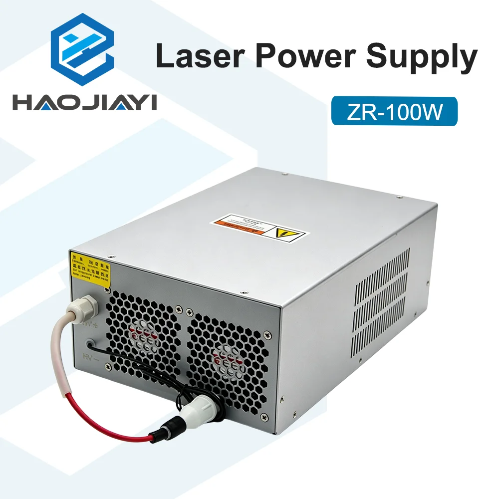 ZR-100W 100W CO2 Laser Power Supply High Voltage PSU for 100W CO2 Glass Laser Tube Engraving Cutting Machine Replacement Parts