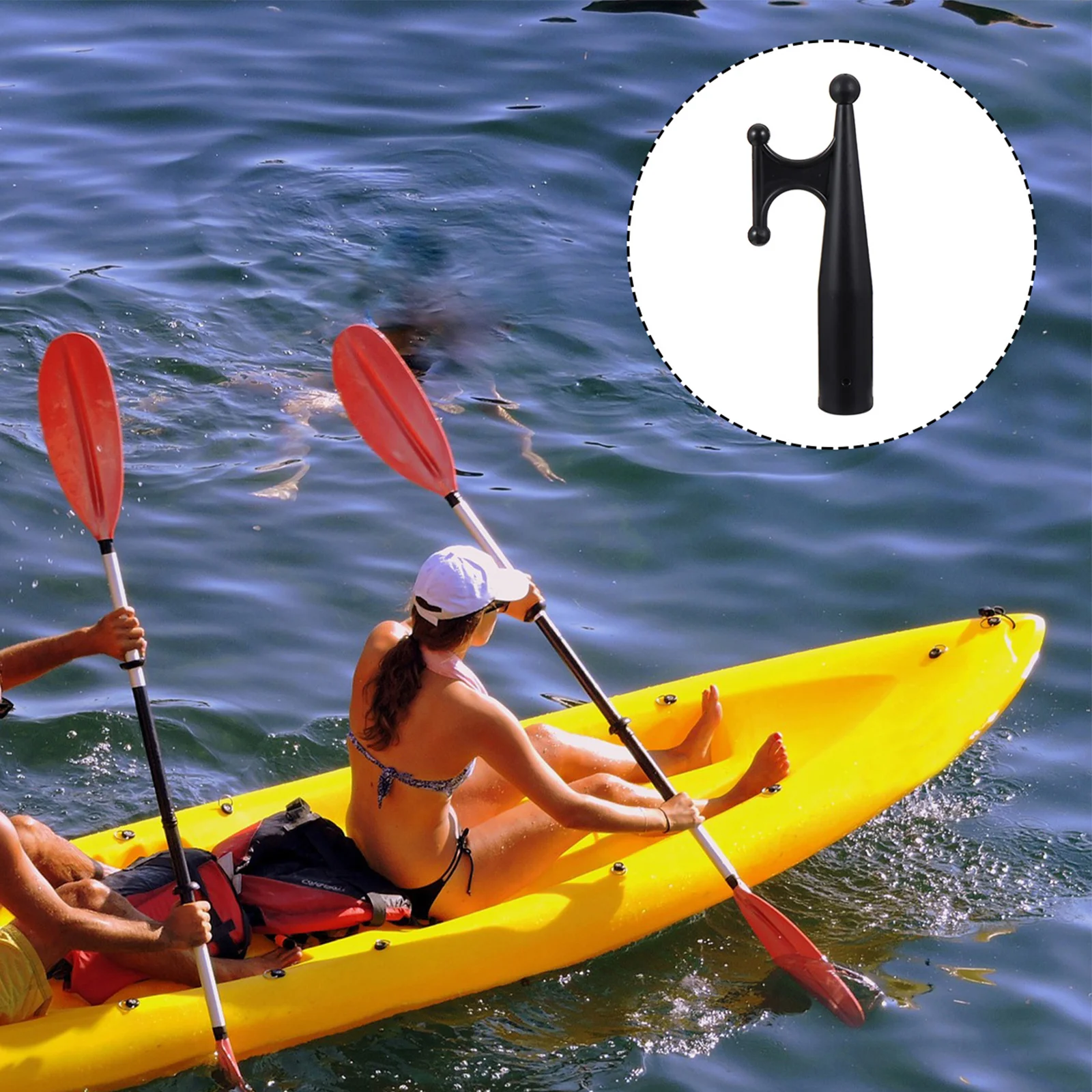 

3Pcs Marine Boat Hook Head End Replacement for Yacht Dinghy Kayak Mooring - Resistant Aging Nylon Dock Hook Accessory Sailing