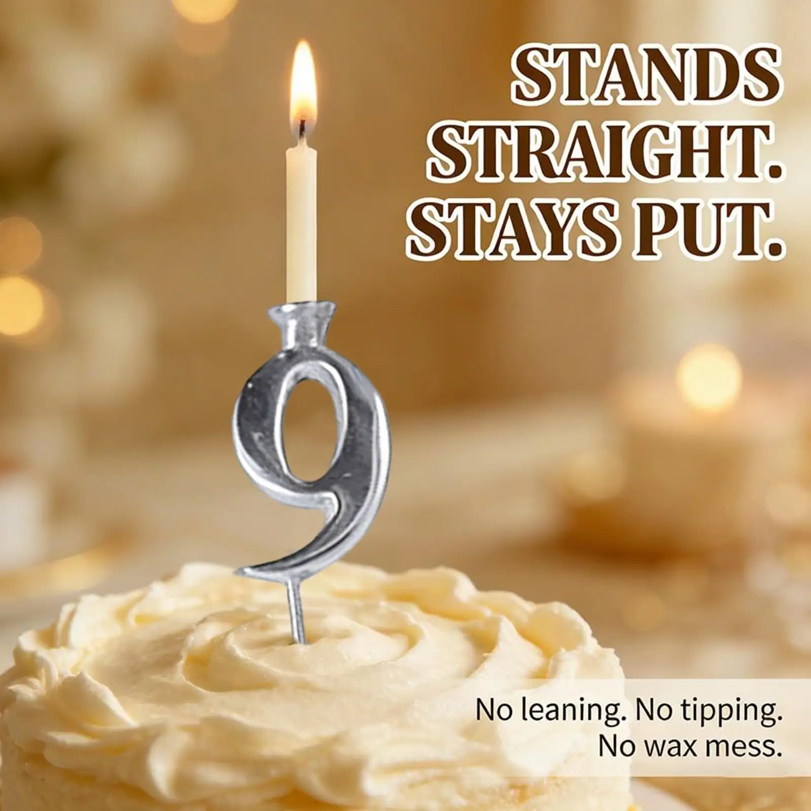 Number Candle Holders Reusable Decorative Candlestick Number Cake Candle Holder For Kids Adults Boys Girls Men Women Cake